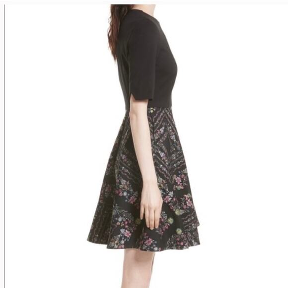 Ted Baker London Black Unity Floral Brocade Mooris A Line Dress Sz.2(US 4-6) - Picture 2 of 16